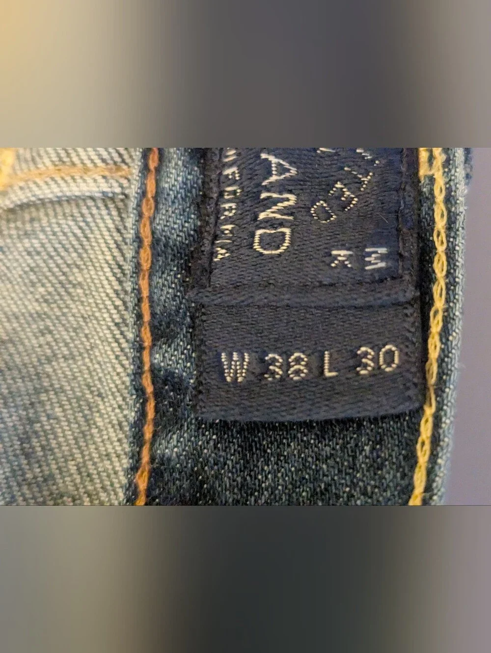 Lucky Brand Light Wash 363 Vintage Straight Candiani Fabric Jeans Size W 38 L 30